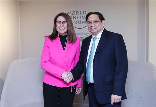 Prime Minister meets Swiss President, UNCTAD Secretary-General in Davos hinh anh 2