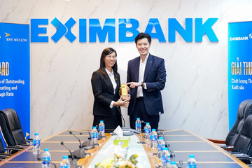 Eximbank nhận giải Chất lượng thanh toán quốc tế xuất sắc