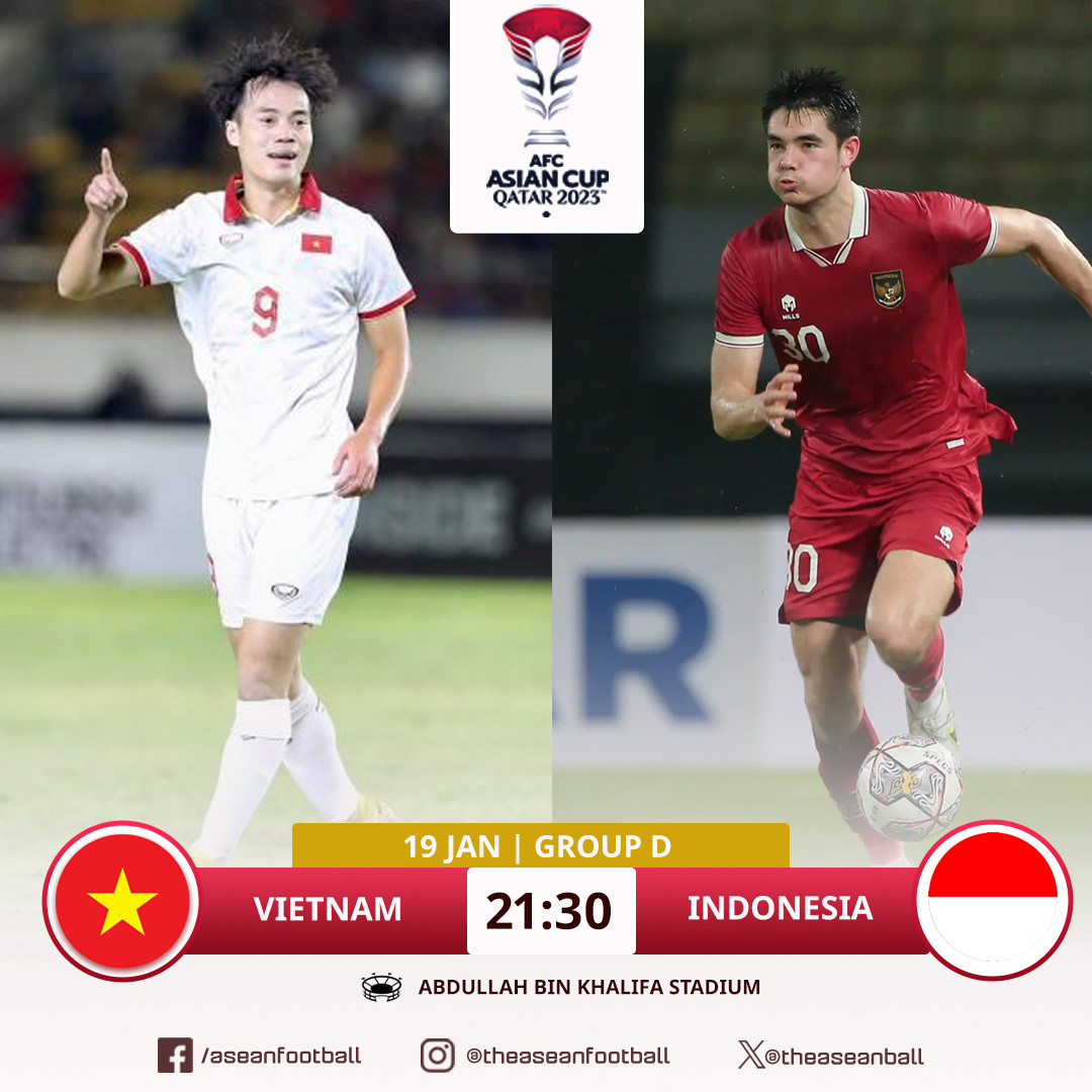 Link Xem Trực Tiếp Bóng đá Việt Nam Vs Indonesia - Asian Cup 2024