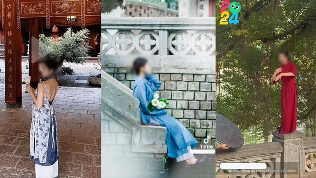 Trào lưu chụp ảnh áo dài, mặc hở hang, leo trèo ở di tích: Người đẹp làm xấu không gian đẹp ảnh 1