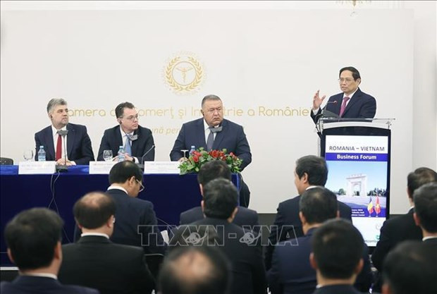 Vietnam always accompanies and supports Romanian investors: PM hinh anh 1