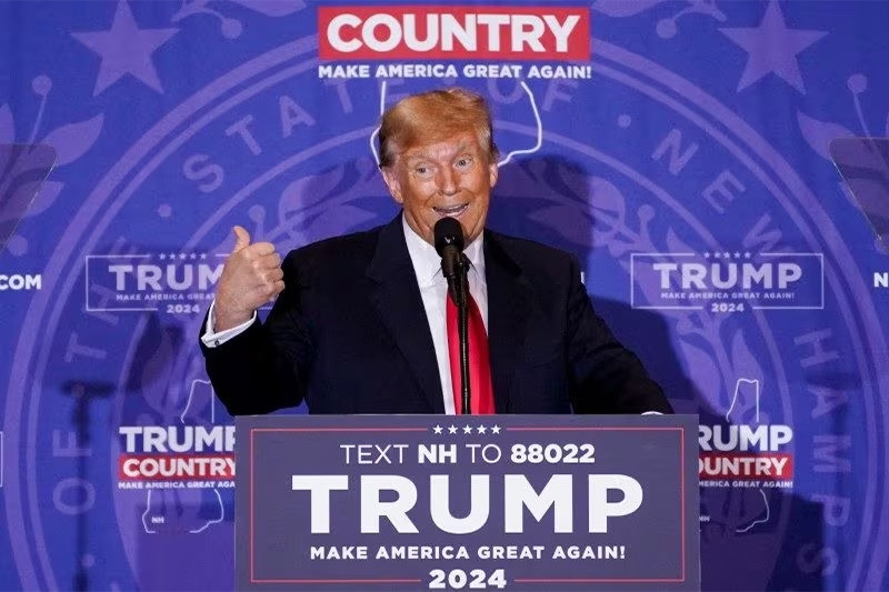 Ông Trump thắng bầu cử sơ bộ ở New Hampshire