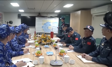 Cảnh sát biển Việt Nam và Trung Quốc phối hợp tuần tra trên biển Vịnh Bắc bộ