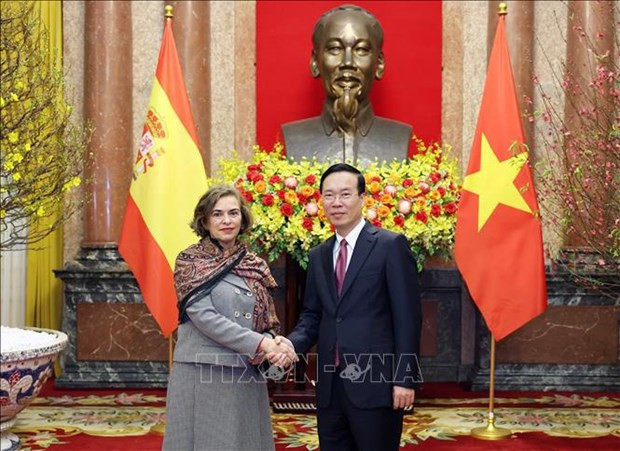 President hosts new, outgoing ambassadors hinh anh 2