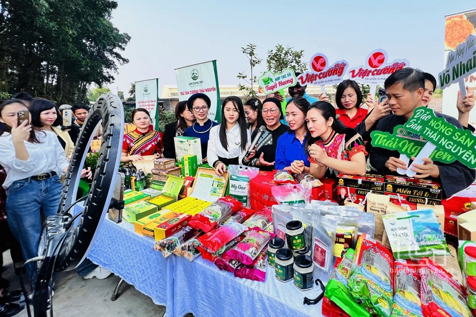 Nông sản của các hợp tác xã ở Thái Nguyên 