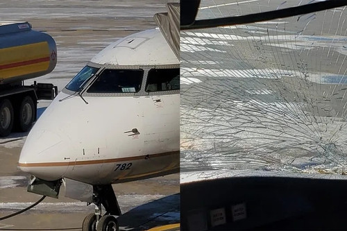 Máy bay Boeing 737-800 chở 166 khách phải hạ cánh vì kính chắn gió bị nứt