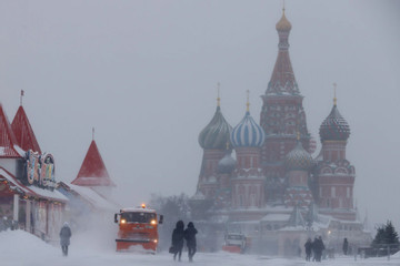 Mùa đông khắc nghiệt càn quét nước Nga, nhiệt độ thấp nhất xuống -36 độ C