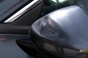 Hi hữu tình huống xe Honda Civic bị chảy nhựa khi đỗ ngoài trời nắng