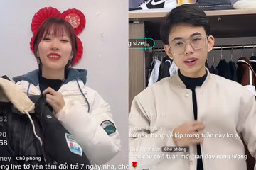 Shop thời trang livestream tới nửa đêm, giá giảm sập sàn nghỉ Tết sớm