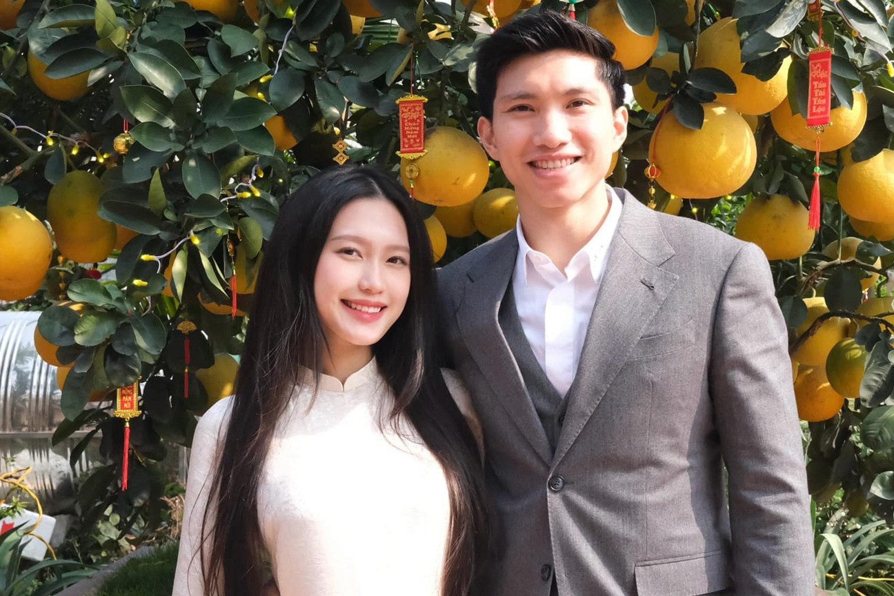 Doãn Hải My diện áo dài xinh đẹp năm đầu làm dâu Thái Bình