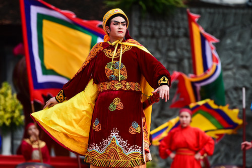 'Vua Quang Trung' và 'tướng giặc' tại Lễ hội Gò Đống Đa