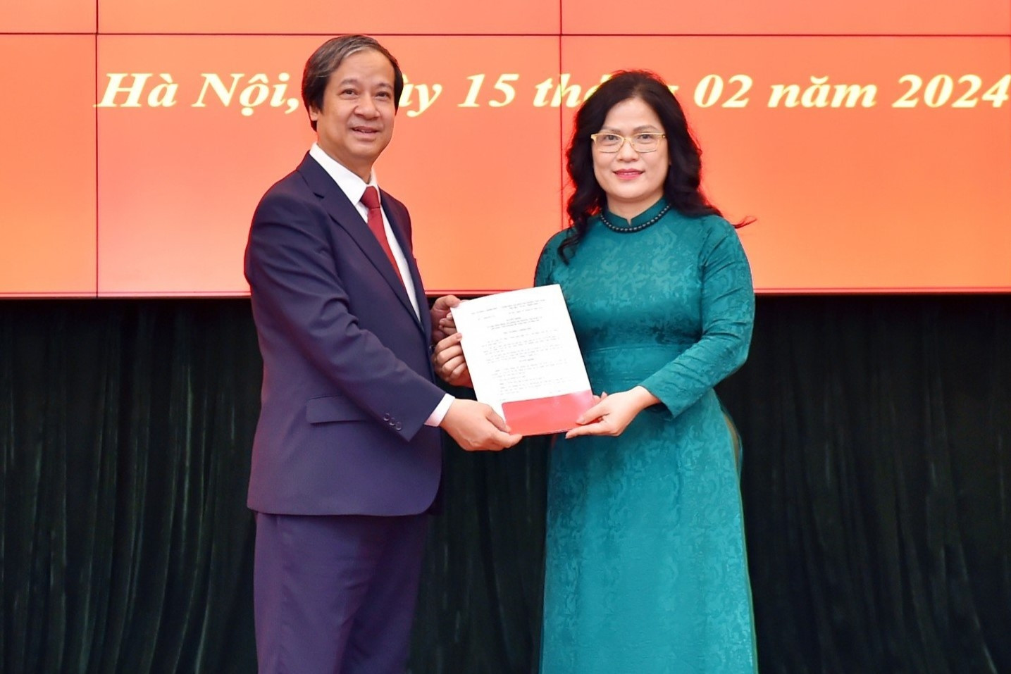 Công bố quyết định bổ nhiệm nữ Thứ trưởng Bộ GD-ĐT
