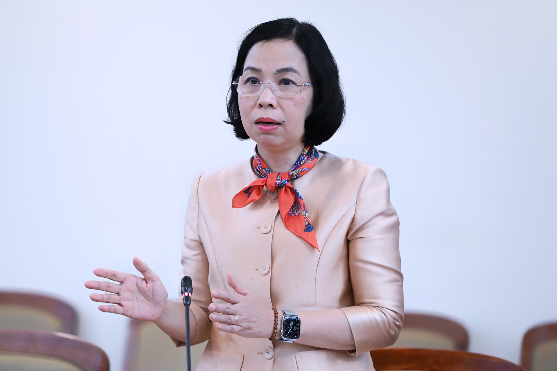 View - Bộ trưởng Bộ Thông tin và Truyền thông Nguyễn Mạnh Hùng chúc Tết tại TTXVN