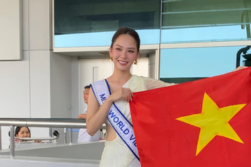 Hoa hậu Mai Phương rạng rỡ cùng dàn thí sinh Miss World 2023 ở Ấn Độ