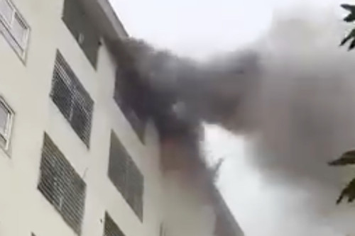 Cháy chung cư Tecco ở Nghệ An