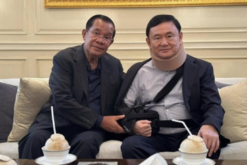 Ông Hun Sen tới Thái Lan thăm cựu Thủ tướng Thaksin