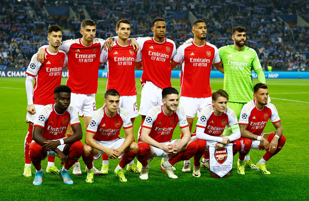 Arsenal thua Porto vì siêu phẩm phút bù giờ Arsenal Porto.jpg