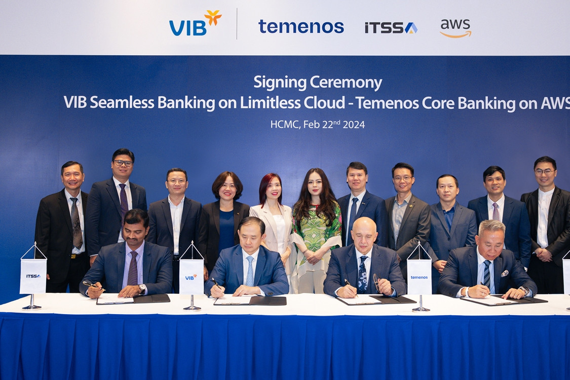 VIB triển khai dự án Core banking Temenos trên nền tảng đám mây AWS