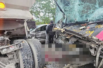 Tai nạn liên hoàn trên Quốc lộ 1A, 2 người thương vong