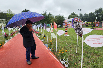 Bất chấp mưa lạnh, nhiều người vẫn đổ về dự khai mạc Ngày thơ Việt Nam
