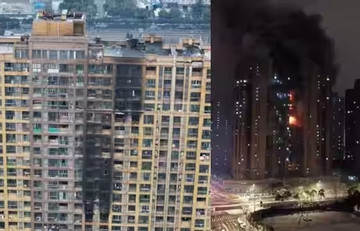 Hiện trường cháy chung cư ở Trung Quốc, ít nhất 15 người tử vong