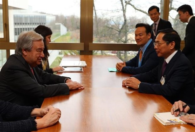 foreign minister meets leaders of un, countries in geneva picture 1