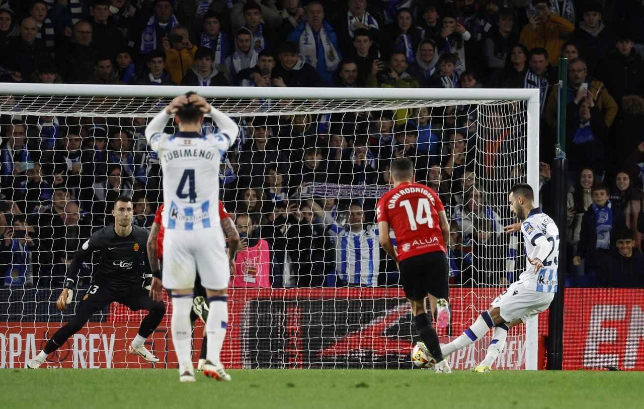 View - Kết quả bóng đá Sociedad 1-1 Mallorca pen 4-5 - Cúp Nhà vua Tây Ban Nha