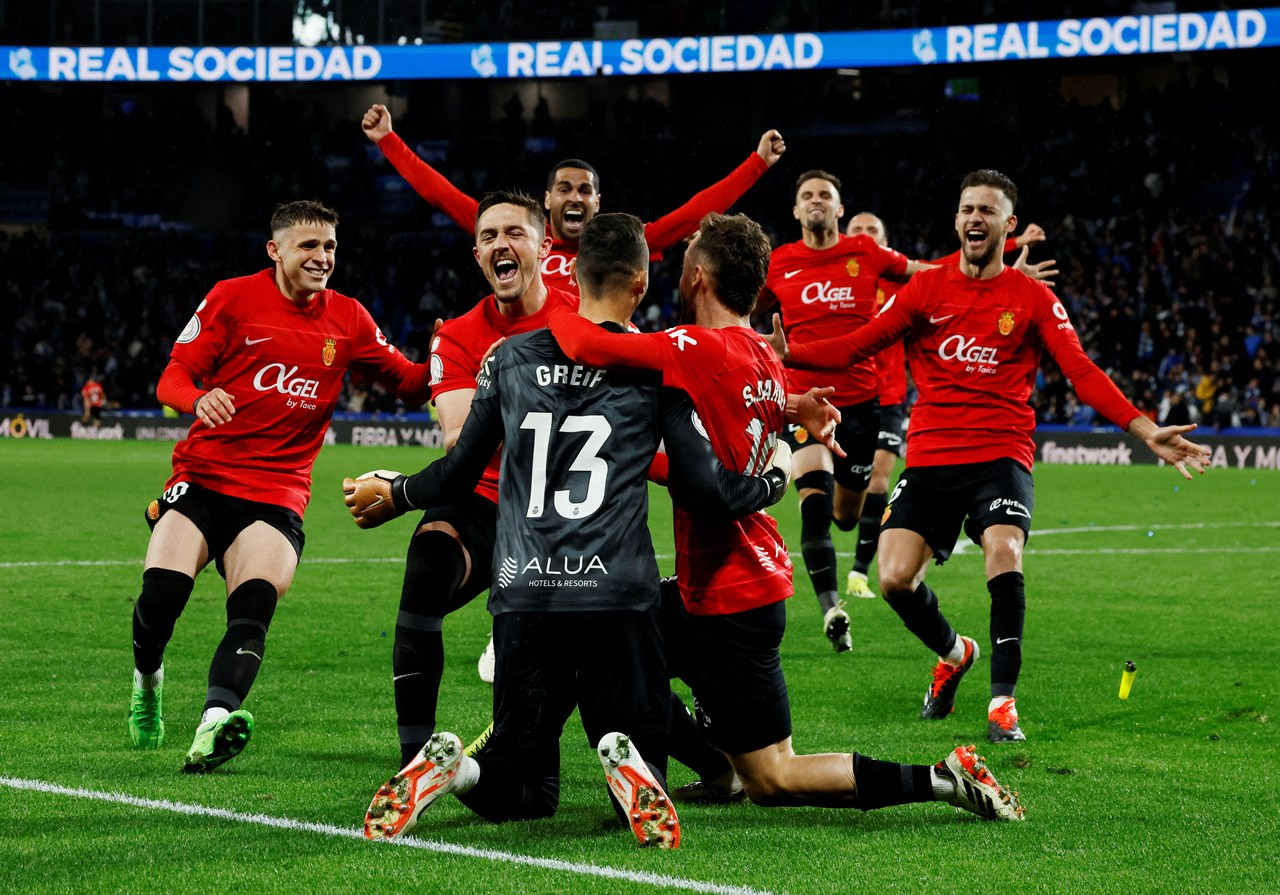 View - Kết quả bóng đá Sociedad 1-1 Mallorca pen 4-5 - Cúp Nhà vua Tây Ban Nha