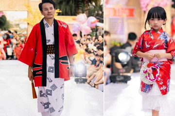 Diễn viên Hồ Quang Mẫn cùng con gái diễn thời trang vì trẻ em nghèo