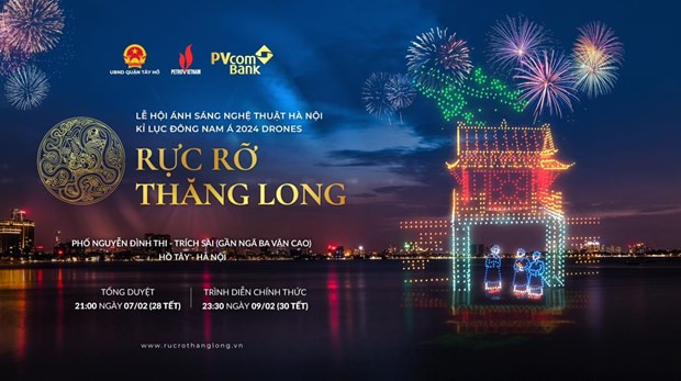 Southeast Asia’s biggest drone light show to mark start of Year of Dragon hinh anh 1