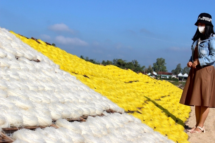 Vermicelli village in Binh Dinh busy ahead of Tet holiday