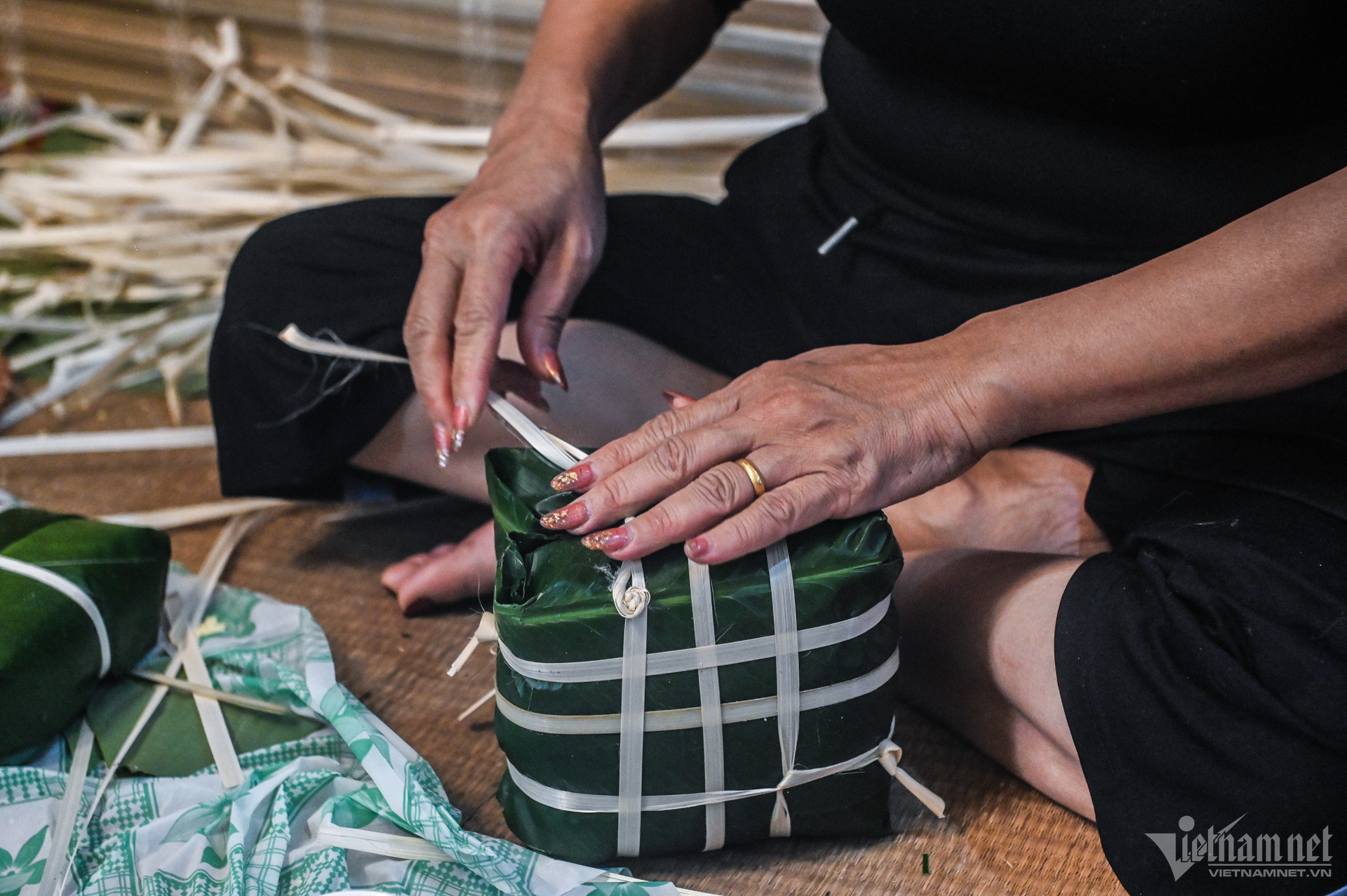 View - Gia đình gốc Hà Nội gói 175 chiếc bánh chưng đón Tết Giáp Thìn