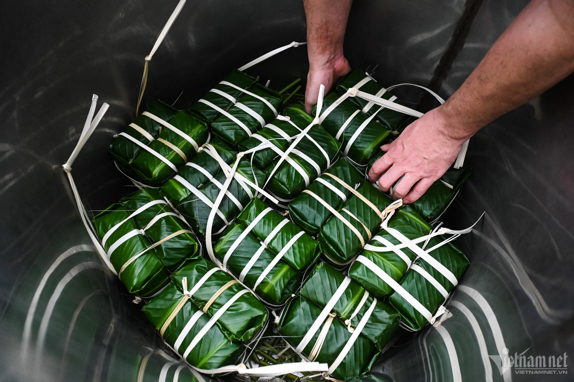 View - Gia đình gốc Hà Nội gói 175 chiếc bánh chưng đón Tết Giáp Thìn