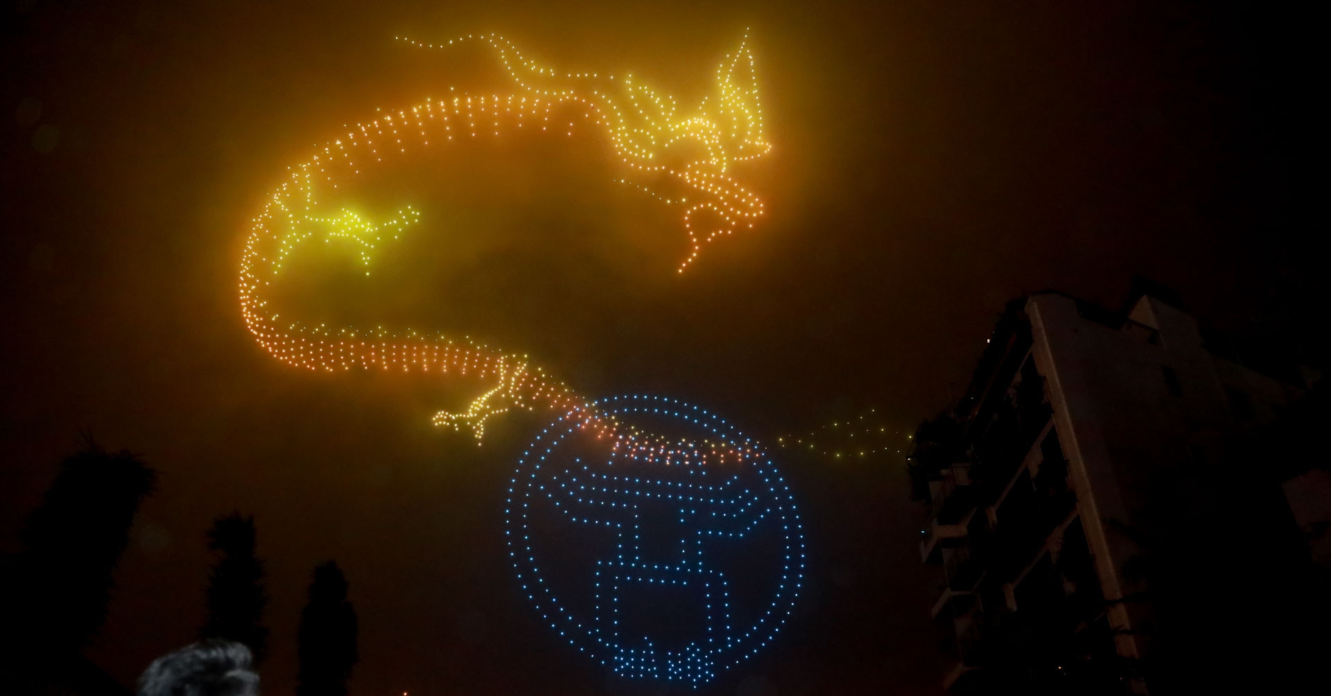 2,024 drones in Hanoi sky during rehearsal for Lunar New Year's Eve