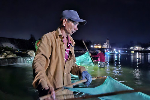 Trầm mình dưới nước thâu đêm, vợ chồng Phú Yên kiếm tiền triệu dịp cận Tết
