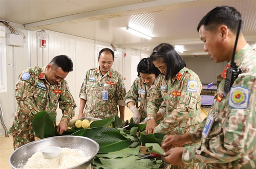 Engineering Unit Rotation 2 celebrates Tết in Abyei