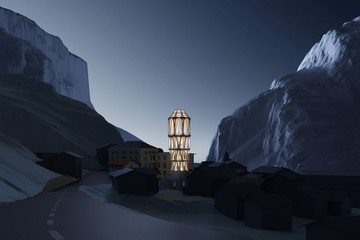 Chiêm ngưỡng tòa nhà in 3D cao nhất thế giới trên dãy Alps