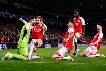 Arsenal vào tứ kết Cúp C1: Bàn tay vàng David Raya