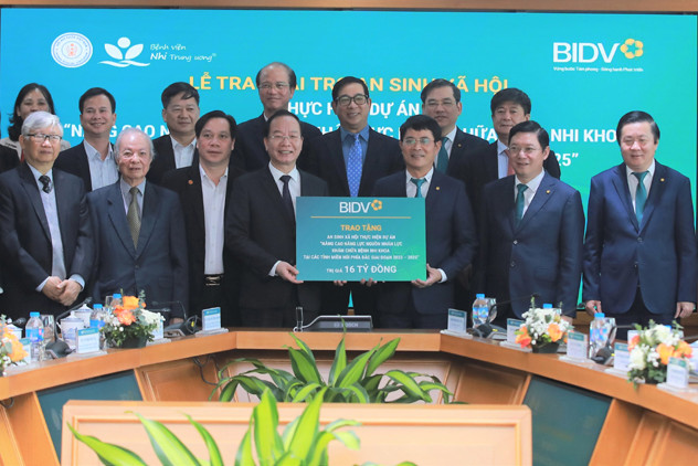 BIDV tài trợ kinh phí nâng cao năng lực khám chữa bệnh Nhi khoa