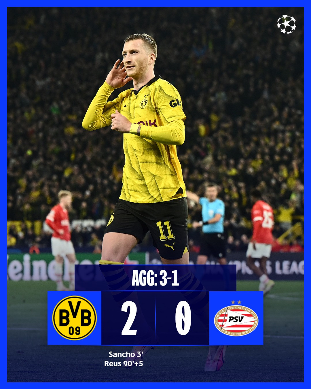 Xác định 8 đội vào vòng tứ kết Champions League dortmund.jpg