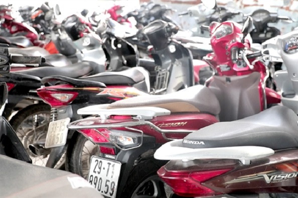 The graveyard where motorbikes rest in pieces