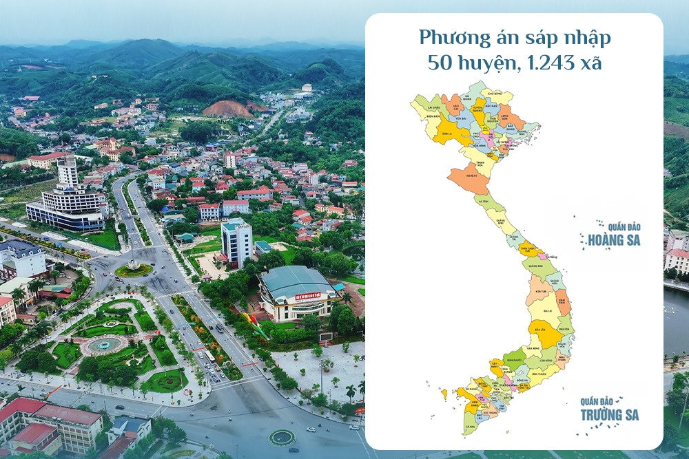 Phương án sáp nhập 50 huyện, 1.243 xã