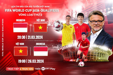 Xem trực tiếp bóng đá Indonesia vs Việt Nam ở đâu, kênh nào?