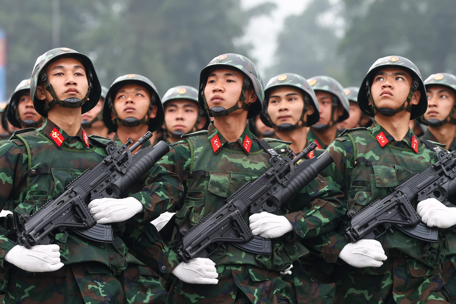 Hơn 3.000 chiến sĩ hợp luyện diễu binh kỷ niệm Chiến thắng Điện Biên Phủ