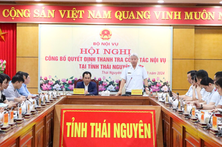 Thanh tra công tác nội vụ tại tỉnh Thái Nguyên