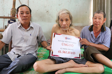 Trao hơn 40 triệu đồng tới gia đình cụ bà Đặng Thị Hui