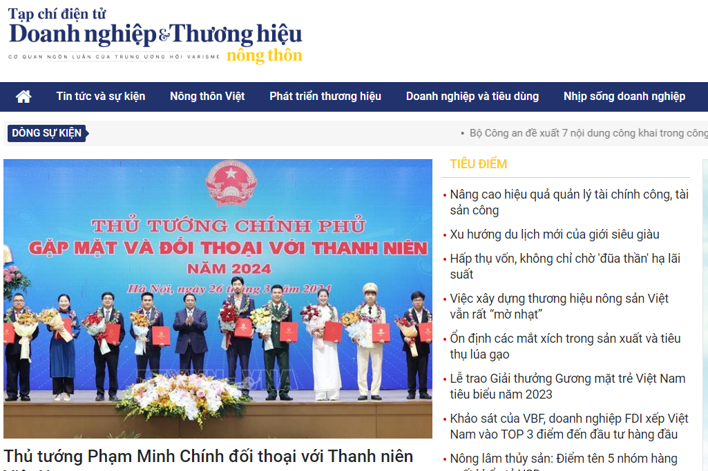 Xử phạt Tổng biên tập Tạp chí Doanh nghiệp và Thương hiệu nông thôn