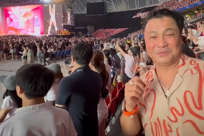 Tài tử Lý Hùng, hoa hậu Đỗ Mỹ Linh 'quẩy' trong đêm diễn của Taylor Swift