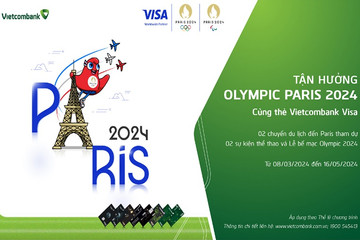 Cơ hội du lịch Pháp xem Olympic 2024 cho chủ thẻ Vietcombank Visa