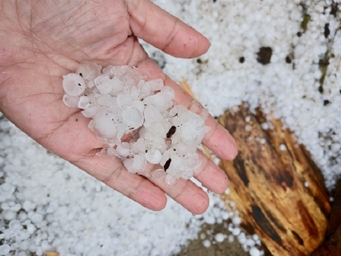 Hail and storms wreak havoc in northern mountainous region